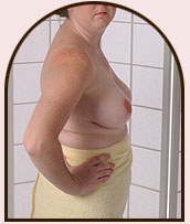 Place your hands on your hips and push firmly.